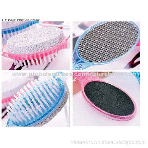Foot brush with grinding stone for cleaning dust and dead skin